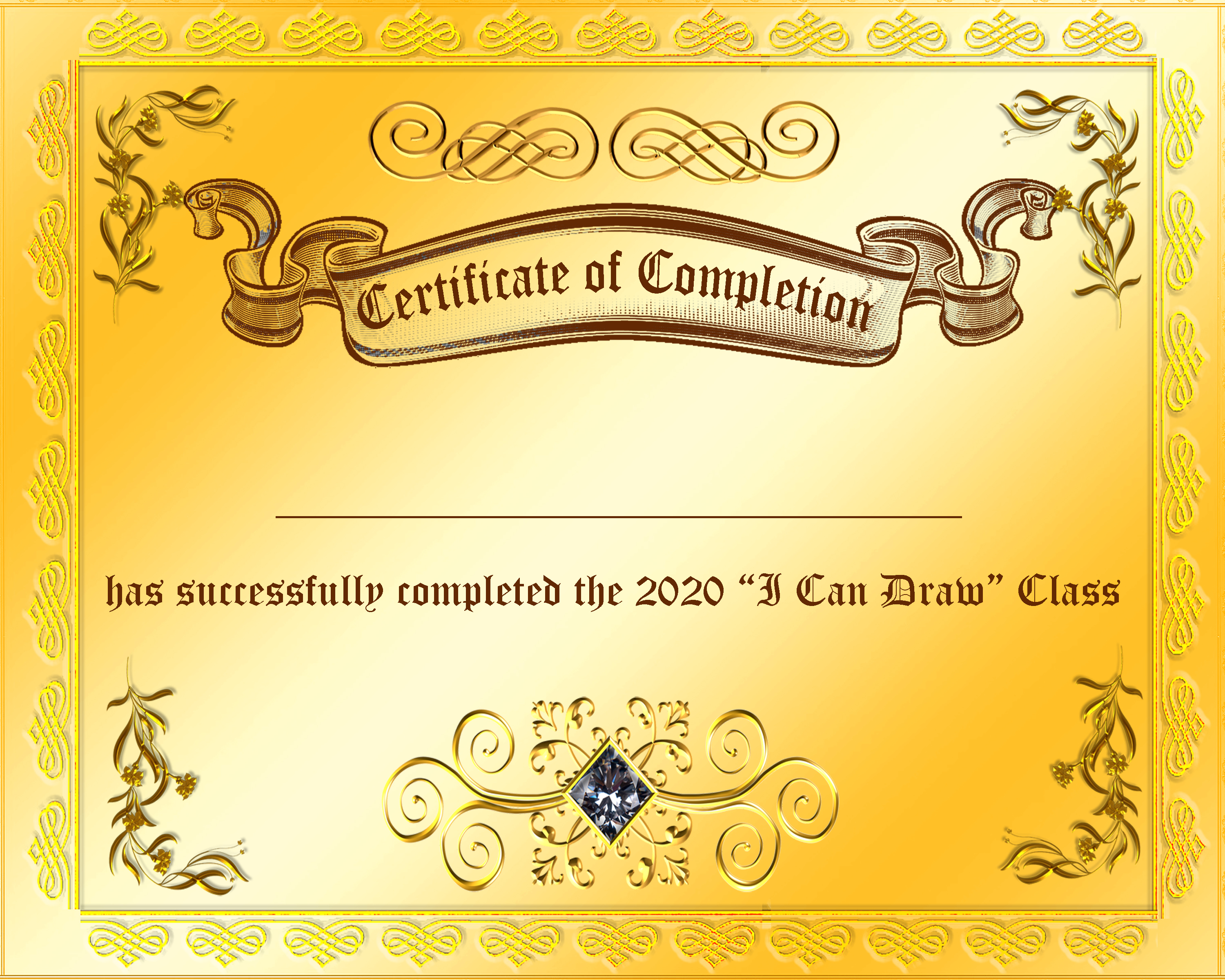 Certificat of Completion